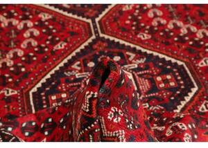 Tappeto Shiraz Stilizzato Rosso Blu Scuro 220x303 Cm