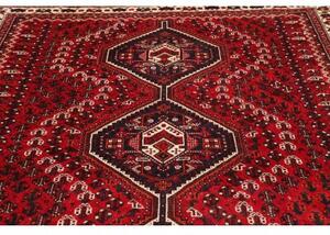 Tappeto Shiraz Stilizzato Rosso Blu Scuro 220x303 Cm