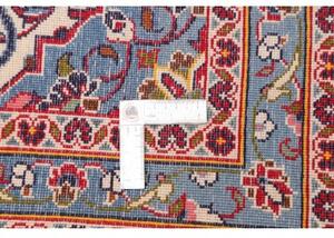 Tappeto Sarough Medaglione Floreale Rosso Mattone Blu Notte 300x408 Cm