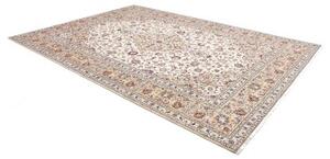 Tappeto Kashan Medaglione Floreale Avorio Beige 250x343 Cm