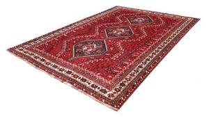 Tappeto Shiraz Stilizzato Rosso Blu Scuro 220x303 Cm