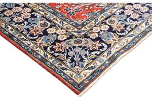 Tappeto Kashan Stilizzato Rosso Blu 198x292 Cm
