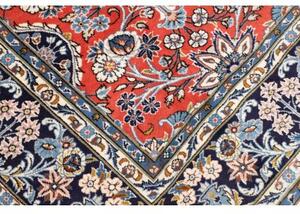 Tappeto Kashan Stilizzato Rosso Blu 198x292 Cm