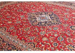 Tappeto Ardakan Medaglione Floreale Rosso Blu Scuro 298x405 Cm