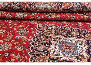 Tappeto Ardakan Medaglione Floreale Rosso Blu Scuro 298x405 Cm