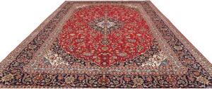 Tappeto Ardakan Medaglione Floreale Rosso Blu Scuro 298x405 Cm