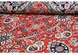 Tappeto Kashan Stilizzato Rosso Blu 198x292 Cm