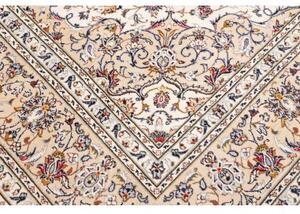 Tappeto Kashan Medaglione Floreale Avorio Beige 250x343 Cm