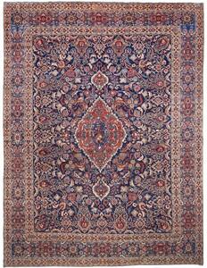 Tappeto Moud Stilizzato Blu Rosso Mattone 297x393 Cm
