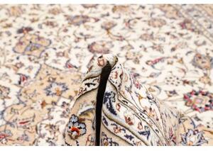 Tappeto Kashan Medaglione Floreale Avorio Beige 250x343 Cm