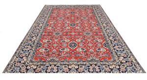 Tappeto Kashan Stilizzato Rosso Blu 198x292 Cm