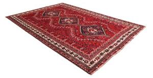 Tappeto Shiraz Stilizzato Rosso Blu Scuro 220x303 Cm
