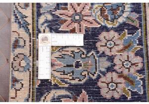 Tappeto Kashan Floreale Corallo Blu Scuro 200x303 Cm