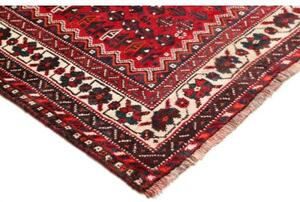 Tappeto Shiraz Stilizzato Rosso Blu Scuro 220x303 Cm