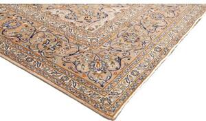 Tappeto Kashan Medaglione Floreale Beige Blu 298x400 Cm