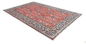 Tappeto Kashan Stilizzato Rosso Blu 198x292 Cm