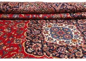 Tappeto Ardakan Medaglione Floreale Rosso Blu Scuro 297x410 Cm