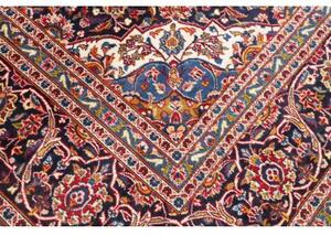 Tappeto Ardakan Medaglione Floreale Rosso Blu Scuro 297x410 Cm