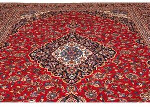 Tappeto Ardakan Medaglione Floreale Rosso Blu Scuro 297x410 Cm