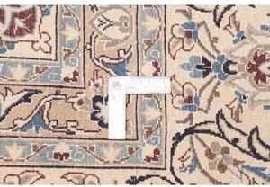 Tappeto Nain Kashmar Medaglione Floreale Avorio Blu 303x400 Cm