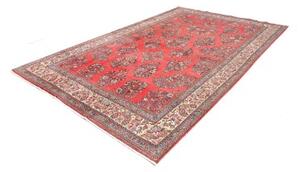 Tappeto Sarough Floreale Rosso Corallo Blu 215x330 Cm