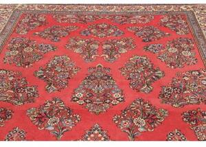 Tappeto Sarough Floreale Rosso Corallo Blu 215x330 Cm