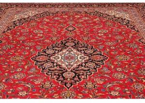 Tappeto Ardakan Medaglione Floreale Rosso Blu Scuro 294x404 Cm