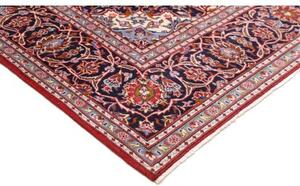 Tappeto Ardakan Medaglione Floreale Rosso Blu Scuro 206x313 Cm