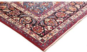 Tappeto Mashad Medaglione Floreale Rosso Blu 298x384 Cm