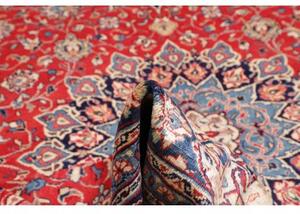 Tappeto Sarough Medaglione Floreale Rosso Blu Scuro 303x398 Cm