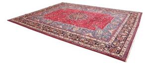 Tappeto Mashad Medaglione Floreale Rosso Blu 298x384 Cm
