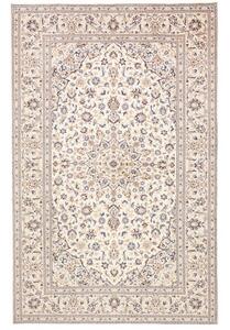 Tappeto Kashan Medaglione Floreale Avorio Blu 200x305 Cm
