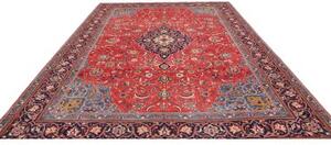 Tappeto Sarough Medaglione Floreale Rosso Blu Scuro 260x356 Cm