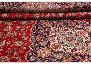 Tappeto Ardakan Medaglione Floreale Rosso Blu Scuro 302x415 Cm