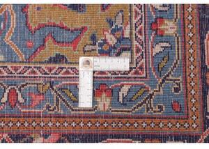 Tappeto Sarough Medaglione Floreale Rosso Blu Scuro 260x356 Cm