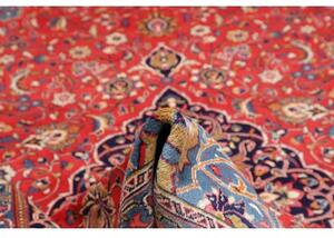 Tappeto Sarough Medaglione Floreale Rosso Blu Scuro 260x356 Cm