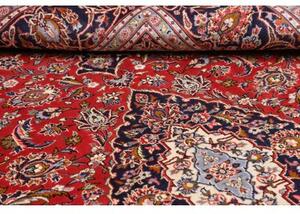 Tappeto Ardakan Medaglione Floreale Rosso Blu Scuro 206x313 Cm