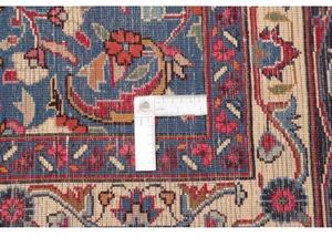 Tappeto Mashad Medaglione Floreale Rosso Blu 298x384 Cm