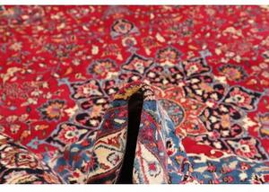 Tappeto Mashad Medaglione Floreale Rosso Blu 298x384 Cm