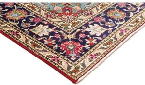 Tappeto Tabriz Medaglione Floreale Rosso Blu 250x343 Cm