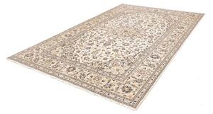 Tappeto Kashan Medaglione Floreale Avorio Blu 200x305 Cm