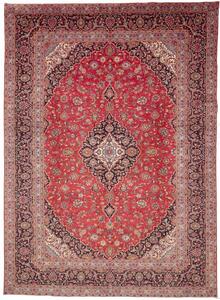 Tappeto Ardakan Medaglione Floreale Rosso Blu Scuro 294x404 Cm
