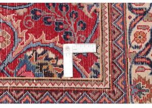 Tappeto Mashad Floreale Rosso Blu Scuro 298x393 Cm