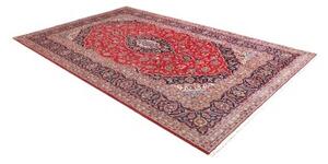 Tappeto Ardakan Medaglione Floreale Rosso Blu Scuro 207x318 Cm