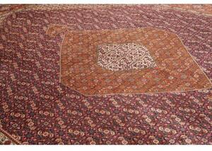 Tappeto Tabriz Stilizzato Rosso Ruggine Blu Scuro 305x390 Cm