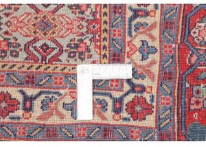 Tappeto Sarough Medaglione Floreale Rosso Avorio 280x406 Cm