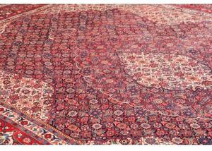 Tappeto Sarough Medaglione Floreale Rosso Avorio 280x406 Cm
