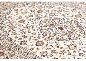 Tappeto Kashan Medaglione Floreale Avorio Multicolore 196x300 Cm