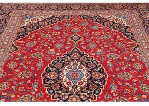 Tappeto Ardakan Medaglione Floreale Rosso Blu Scuro 207x318 Cm
