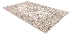 Tappeto Kashan Medaglione Floreale Avorio Multicolore 196x300 Cm
